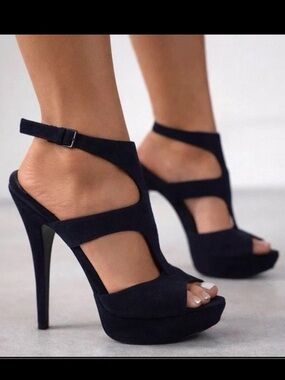 Miu Miu Calzature Donna Navy Platform Heels 38 US8 $795